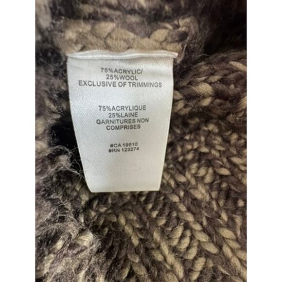 "LOLE" Vintage Chunky Heavy Sweater Button Down Neck Grunge Tween Preppy Soft - Picture 10 of 10